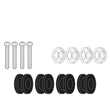 YAMAHA N-Max 125-155 (21 24) ANCLAJES CÚPULA GIVI YAMAHA N-Max 125-155 (21 24) ANCLAJES CÚPULA GIVI